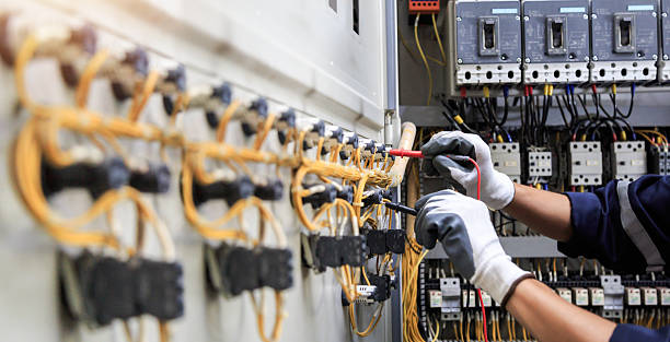 Professional Electrician technician working in Fairport, NY